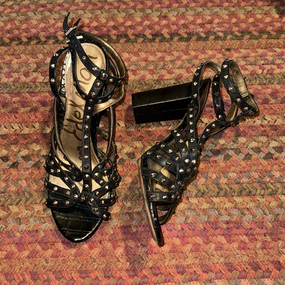 Steve Madden Black Studded Women's Sandals
